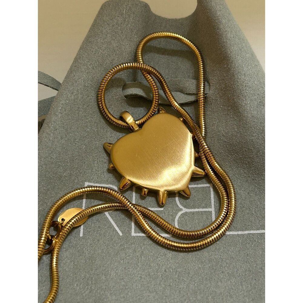 REBL Love Lockdown Studded Heart Necklace